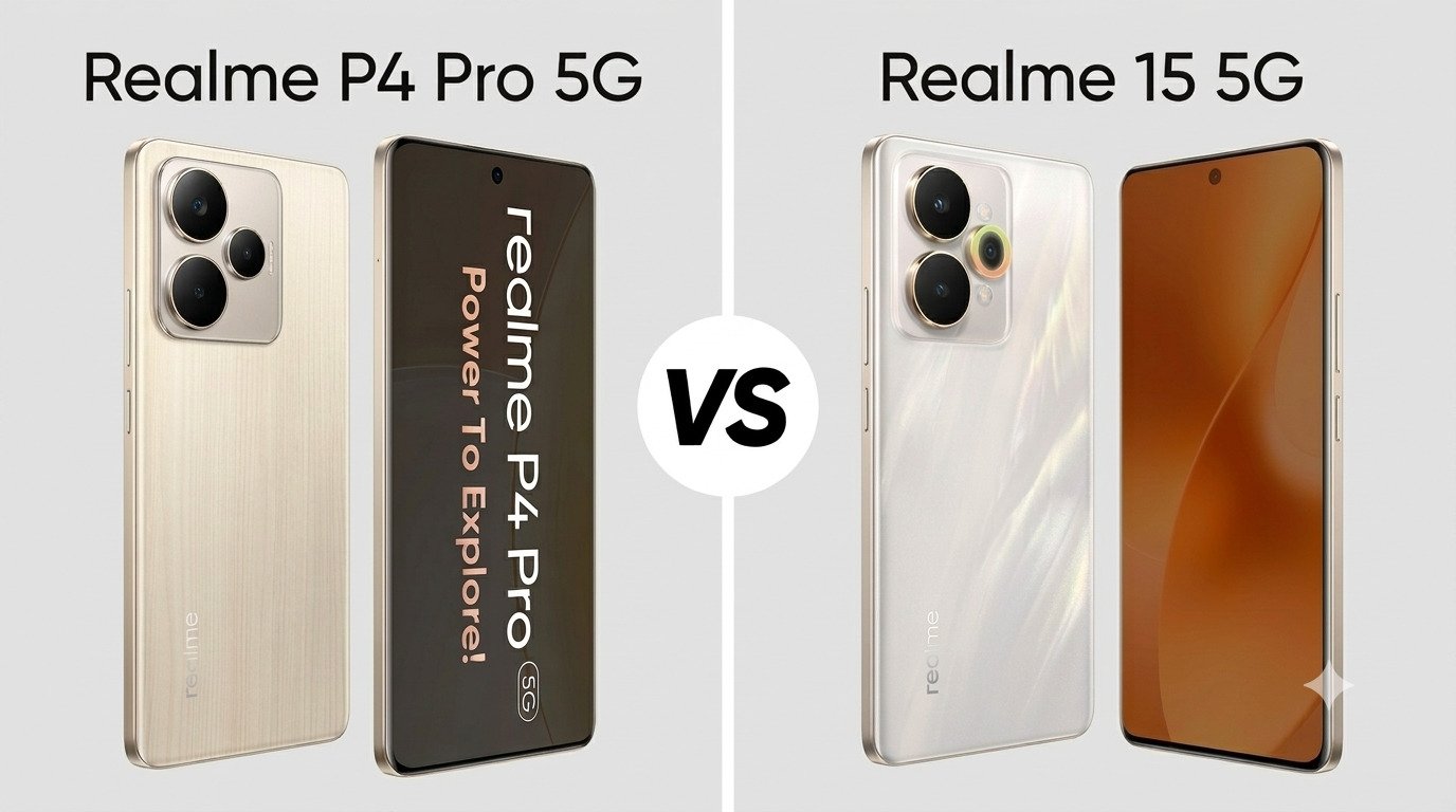 Realme P4 Pro 5G vs Realme 15 5G: गेमिंग, कैमरा, बैटरी और डिस्प्ले के लिए कौन-सा स्मार्टफोन खरीदें