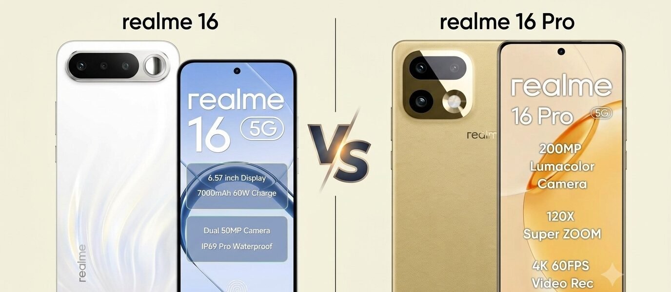 Realme 16 Pro vs Realme 16 Comparison 2026: खरीदने से पहले जान लें ये 7 बड़े अंतर