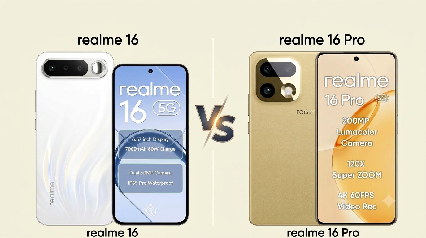 Realme 16 Pro vs Realme 16 Comparison 2026: खरीदने से पहले जान लें ये 7 बड़े अंतर